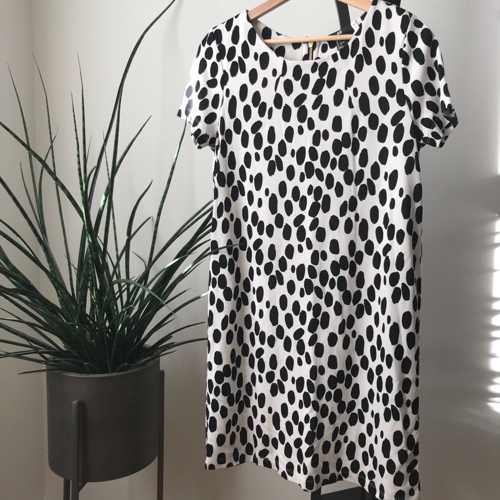 Dalmatian shift dress